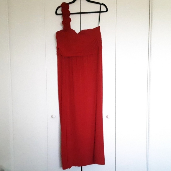 ENFOCUS Red Maxi Dress Size 20W - Picture 3 of 5